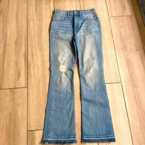 Madewell skinny flare jean